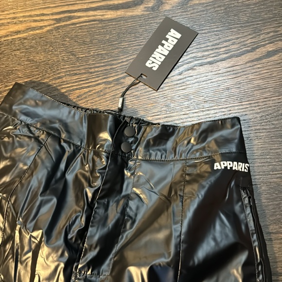 APPARIS JO VINYL Ski/Snow BLACK PANTS - Picture 2 of 5